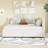Bellemave® Full Size Upholstered Daybed with 2 Storage Drawers - Bellemave